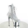 Pleaser - ADORE1020SQ02 Bottes de plateforme, Pole dance chaussures - Couleur argent/Couleur chrome Product image